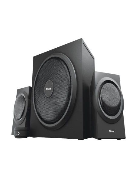 ÷ Altavoces 2.1 trust yuri - 60w rms (120w max) - control de volumen- conexion auriculares- entrada de