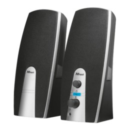 ÷ Altavoces 2.0 trust 2.0 mila 5w rms 10w max autoalimentado usb conexion frontal negro 16697